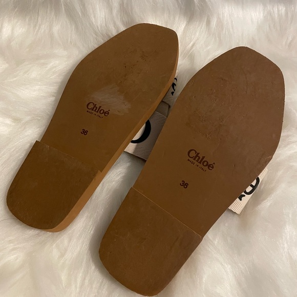 Chloé Woody Logo Slide Sandal - Picture 4 of 5